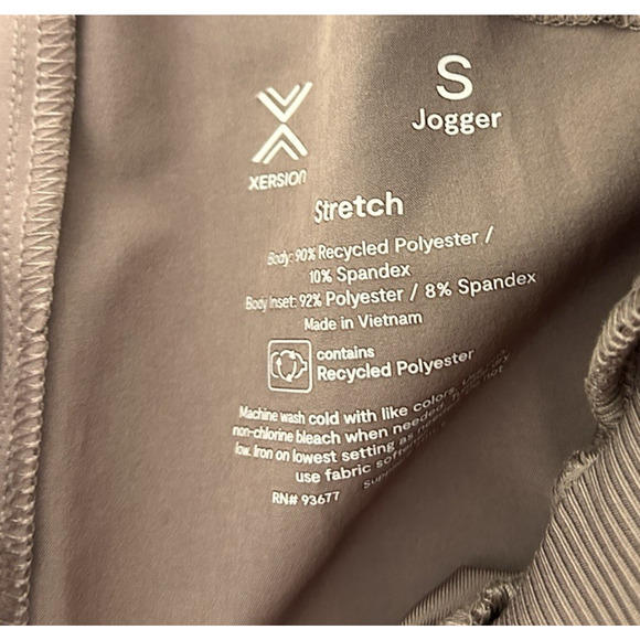 Xersion Active Joggers Sz Small Taupe Stretch Activewear Pants Zippered Pockets - Picture 6 of 7